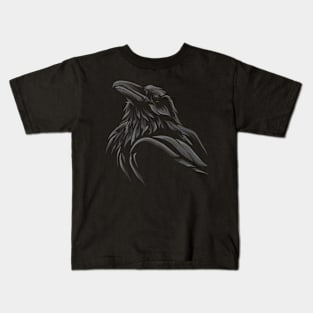 dark crows head Kids T-Shirt